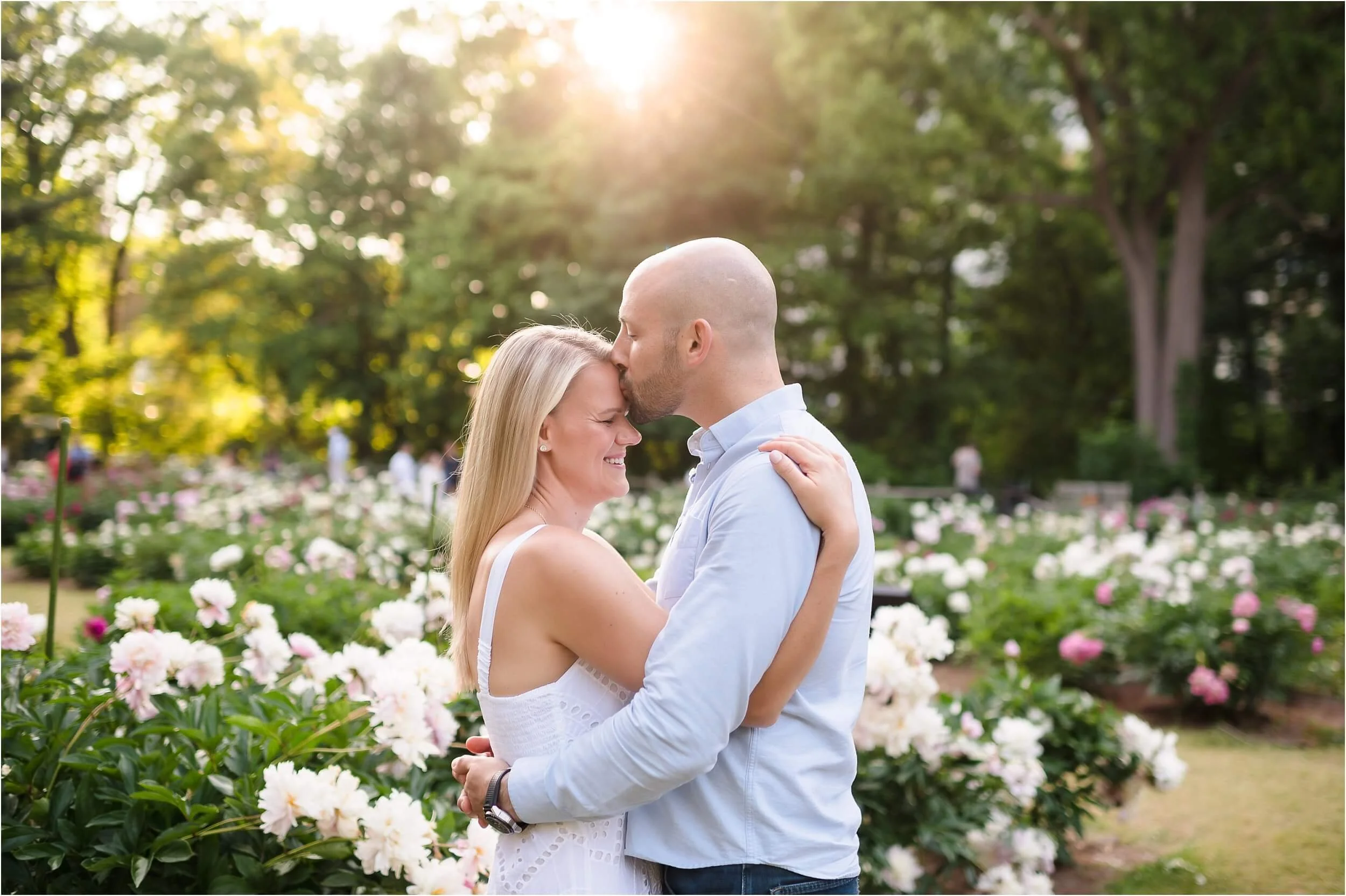 Summer Peony Garden Engagement Session | Ann Arbor, Michigan
